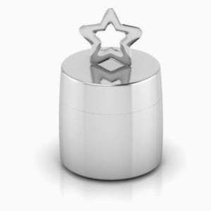 Silver Plated Star Keepsake Box by Krysaliis
 Gift Boxed